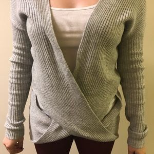 Zella Wrap Sweater XS Grey